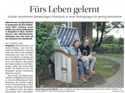 Praktikum - Fürs Leben gelernt